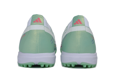 Adidas F50 Hyperfast Elite Laceless TF Artificial Turf Soccer Shoes - Green/Mint/Coral