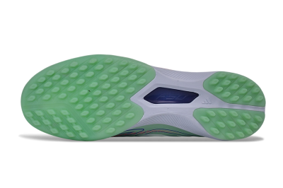 Adidas F50 Hyperfast Elite Laceless TF Artificial Turf Soccer Shoes - Green/Mint/Coral
