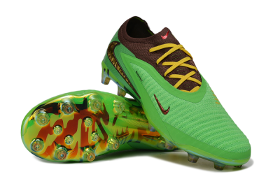 Nike Phantom 6 Elite Low AG Artificial Grass Soccer Cleats - Green/Electric Green/Bronzine