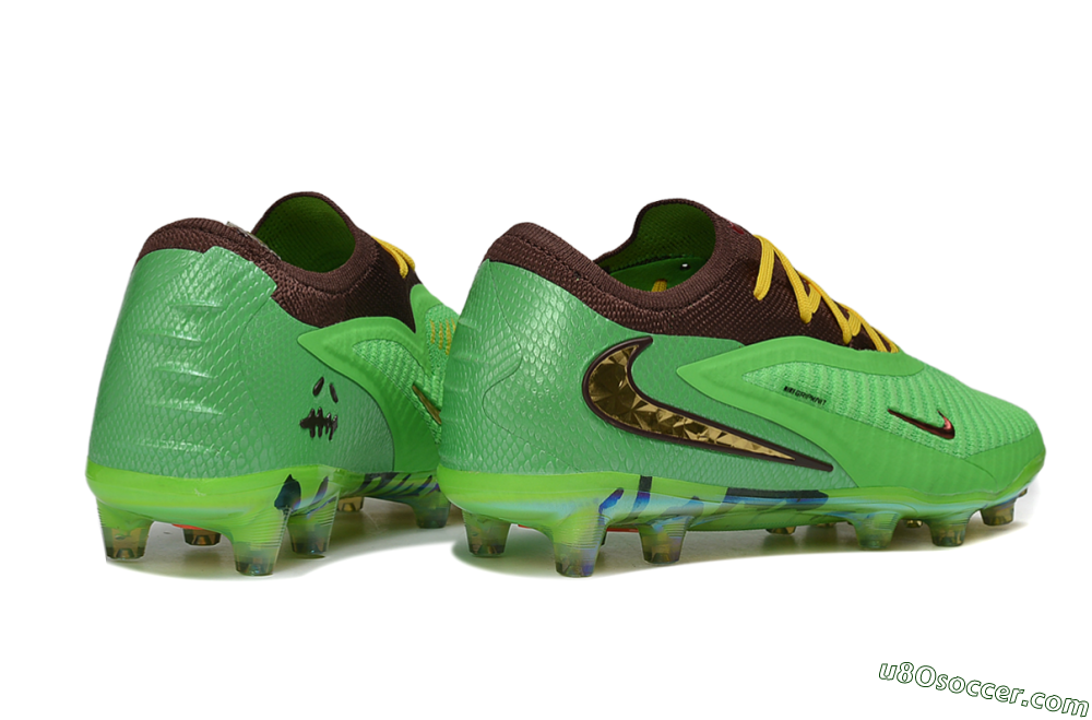 Nike Phantom 6 Elite Low AG Artificial Grass Soccer Cleats - Green/Electric Green/Bronzine 6