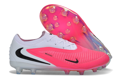 Nike Phantom 6 Elite Low AG Artificial Grass Soccer Cleats - Pink/Sunset Pink/White Iridescent