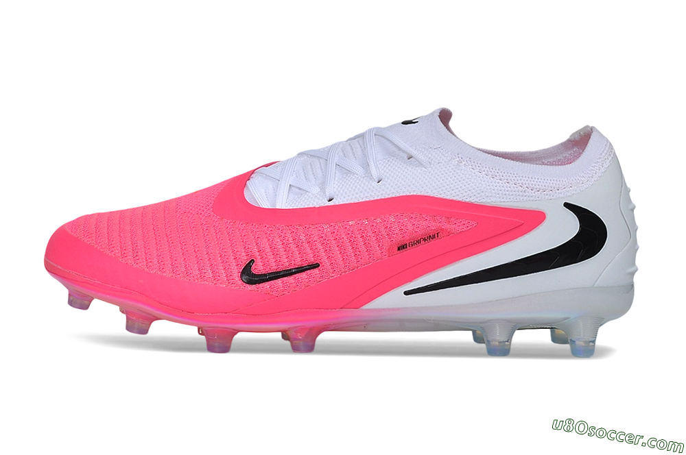 Nike Phantom 6 Elite Low AG Artificial Grass Soccer Cleats - Pink/Sunset Pink/White Iridescent 2