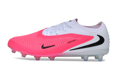 Nike Phantom 6 Elite Low AG Artificial Grass Soccer Cleats - Pink/Sunset Pink/White Iridescent