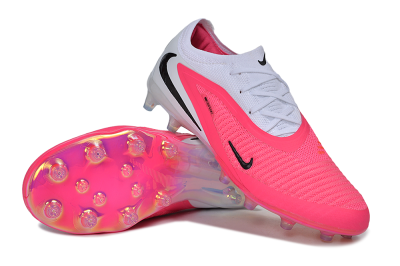 Nike Phantom 6 Elite Low AG Artificial Grass Soccer Cleats - Pink/Sunset Pink/White Iridescent