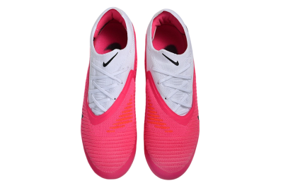 Nike Phantom 6 Elite Low AG Artificial Grass Soccer Cleats - Pink/Sunset Pink/White Iridescent