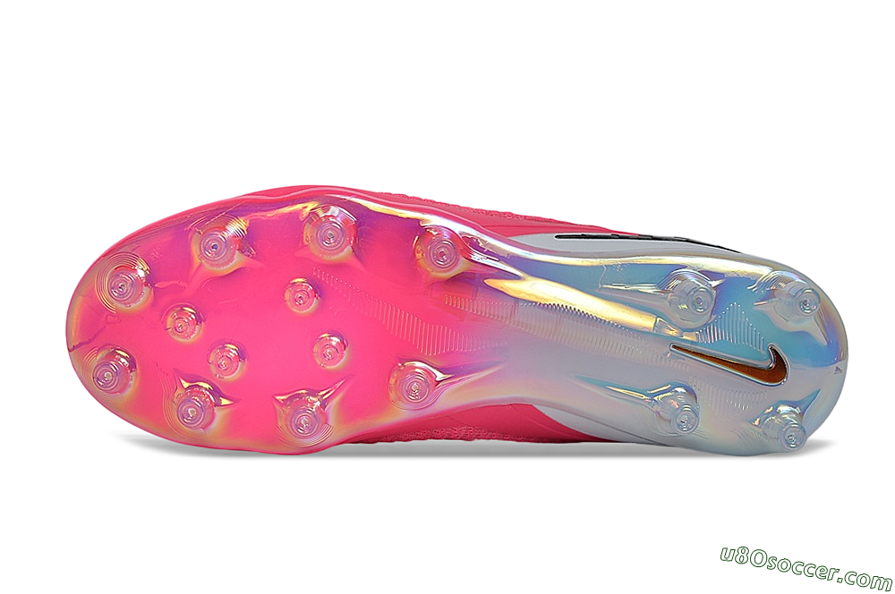 Nike Phantom 6 Elite Low AG Artificial Grass Soccer Cleats - Pink/Sunset Pink/White Iridescent 6