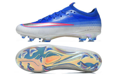 Nike Air Zoom Mercurial Vapor 17 Elite FG Firm Ground Soccer Cleats - Blue/Royal Blue/Metallic Silver
