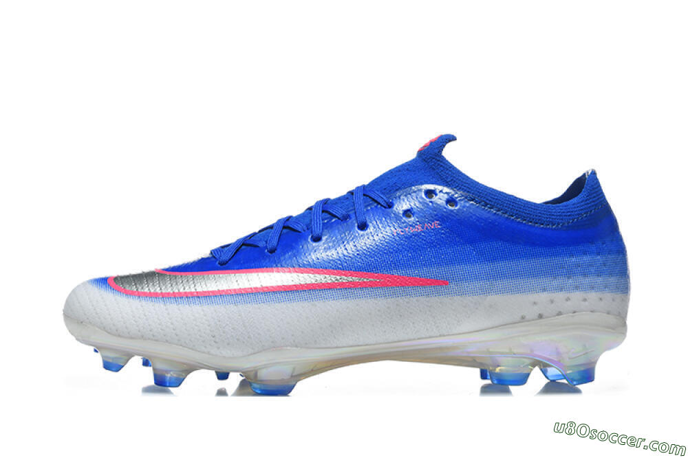 Nike Air Zoom Mercurial Vapor 17 Elite FG Firm Ground Soccer Cleats - Blue/Royal Blue/Metallic Silver 2