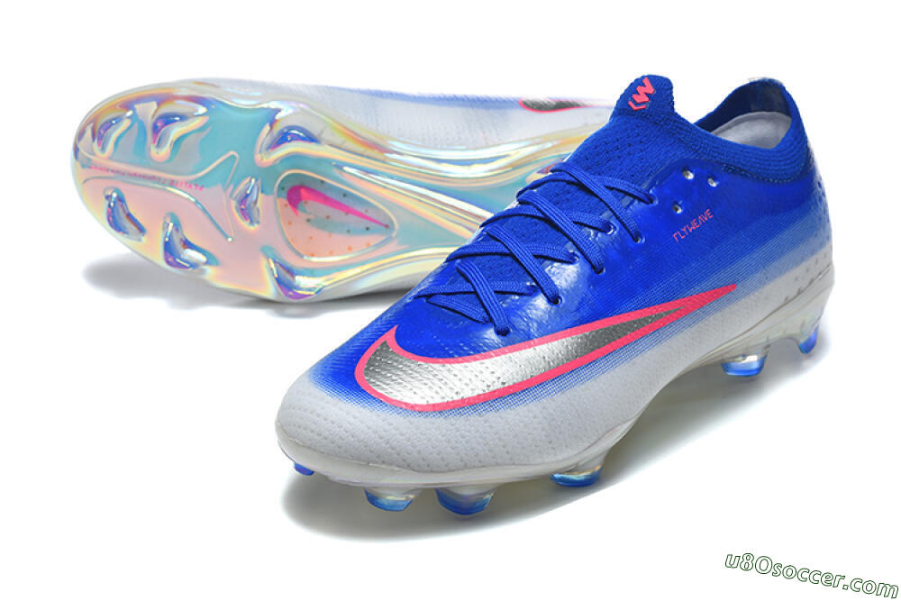 Nike Air Zoom Mercurial Vapor 17 Elite FG Firm Ground Soccer Cleats - Blue/Royal Blue/Metallic Silver 3