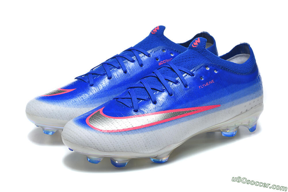 Nike Air Zoom Mercurial Vapor 17 Elite FG Firm Ground Soccer Cleats - Blue/Royal Blue/Metallic Silver 5