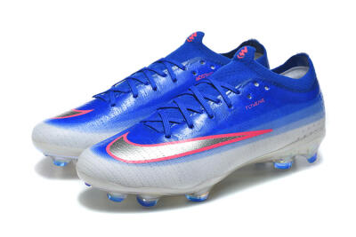 Nike Air Zoom Mercurial Vapor 17 Elite FG Firm Ground Soccer Cleats - Blue/Royal Blue/Metallic Silver