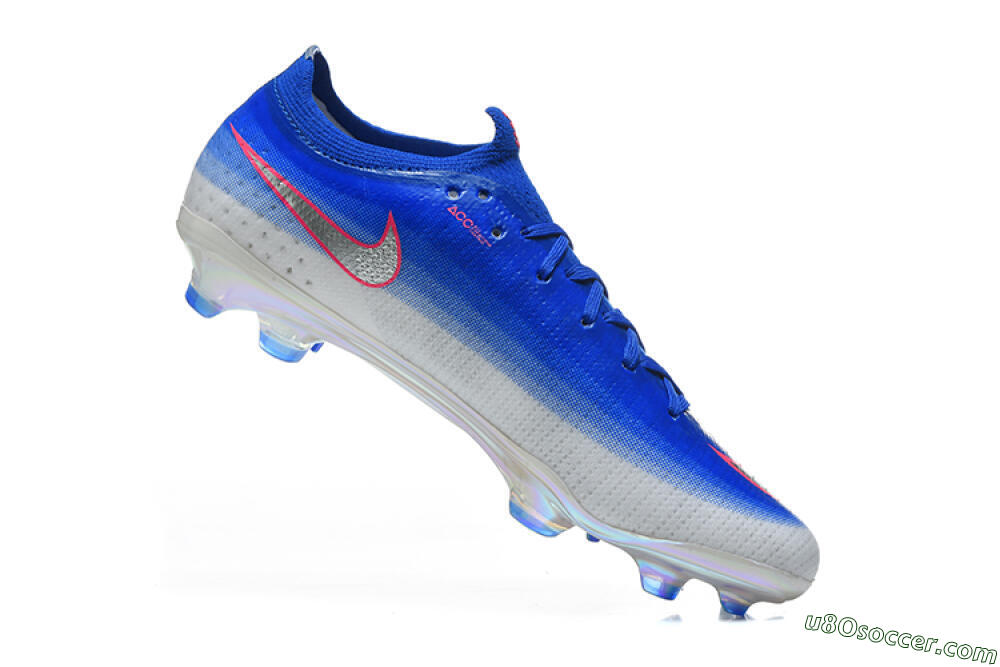 Nike Air Zoom Mercurial Vapor 17 Elite FG Firm Ground Soccer Cleats - Blue/Royal Blue/Metallic Silver 7