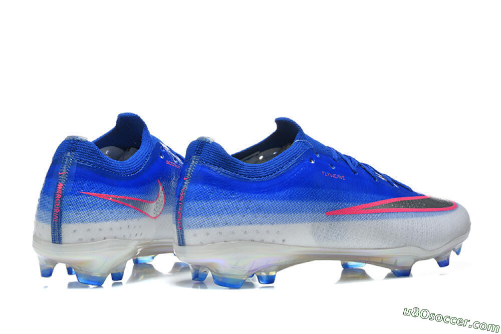 Nike Air Zoom Mercurial Vapor 17 Elite FG Firm Ground Soccer Cleats - Blue/Royal Blue/Metallic Silver 9