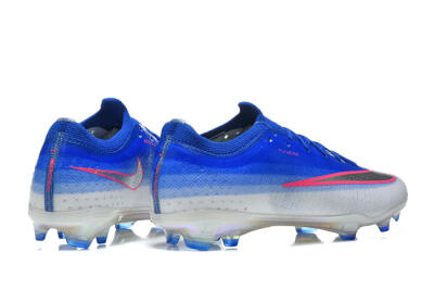 Nike Air Zoom Mercurial Vapor 17 Elite FG Firm Ground Soccer Cleats - Blue/Royal Blue/Metallic Silver