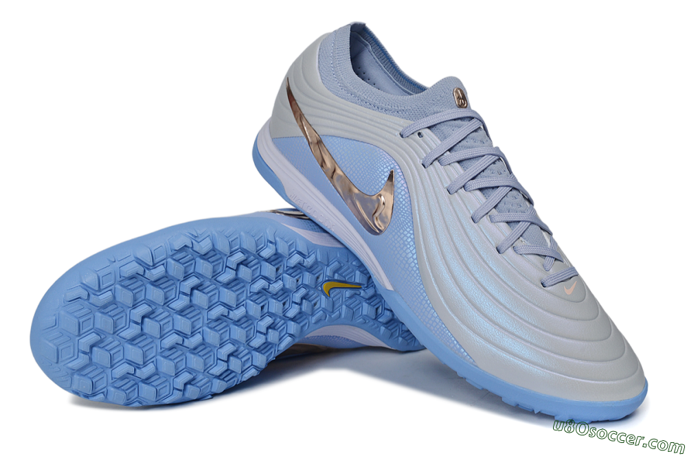 Nike Tiempo Legend 11 Elite TF Artificial Turf Soccer Shoes - Blue/Glacier Blue/Metallic Copper 3