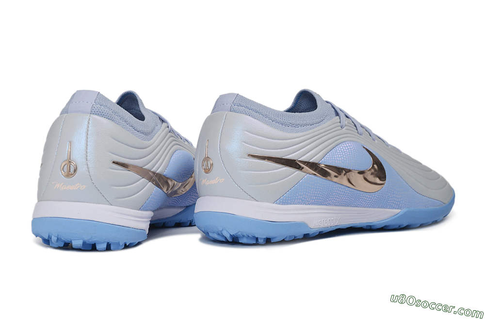 Nike Tiempo Legend 11 Elite TF Artificial Turf Soccer Shoes - Blue/Glacier Blue/Metallic Copper 6