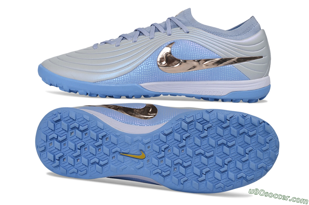Nike Tiempo Legend 11 Elite TF Artificial Turf Soccer Shoes - Blue/Glacier Blue/Metallic Copper 0