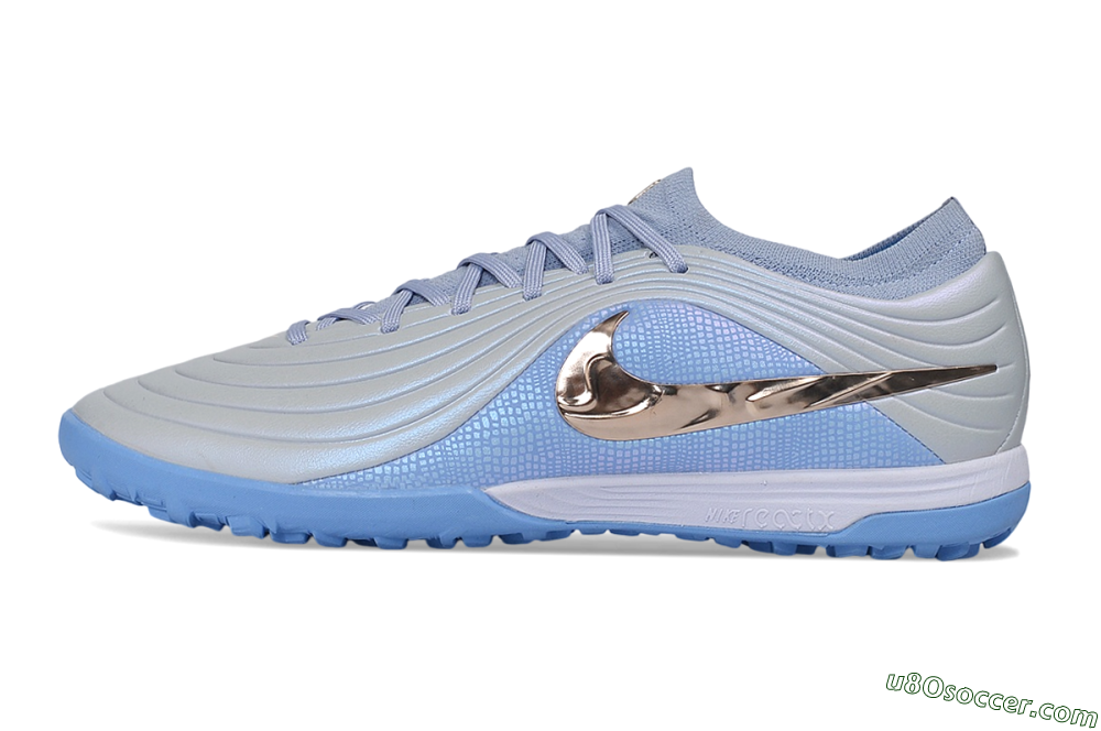Nike Tiempo Legend 11 Elite TF Artificial Turf Soccer Shoes - Blue/Glacier Blue/Metallic Copper 2