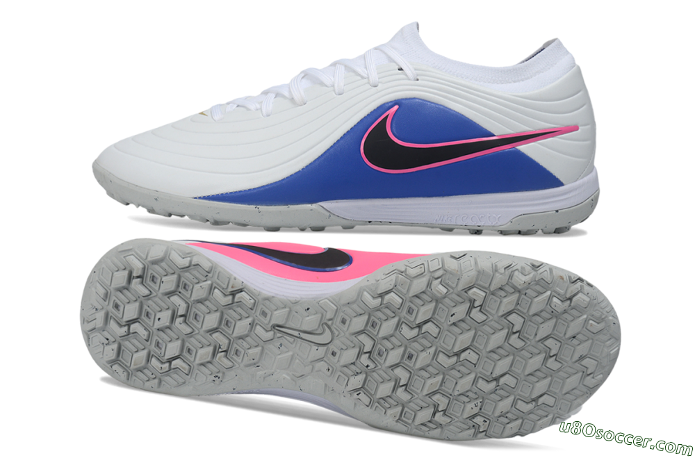 Nike Tiempo Legend 11 Elite TF Artificial Turf Soccer Shoes - White/Royal Blue/Hyper Pink 0