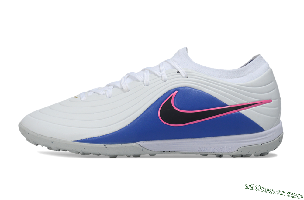 Nike Tiempo Legend 11 Elite TF Artificial Turf Soccer Shoes - White/Royal Blue/Hyper Pink 2