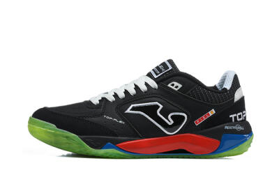 Joma Top Flex IC Indoor & Futsal Soccer Shoes - Black/Black/Neon Green