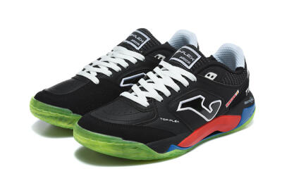 Joma Top Flex IC Indoor & Futsal Soccer Shoes - Black/Black/Neon Green