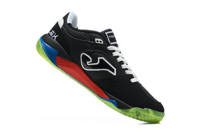 Joma Top Flex IC Indoor & Futsal Soccer Shoes - Black/Black/Neon Green