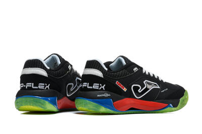 Joma Top Flex IC Indoor & Futsal Soccer Shoes - Black/Black/Neon Green