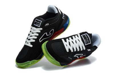 Joma Top Flex IC Indoor & Futsal Soccer Shoes - Black/Black/Neon Green