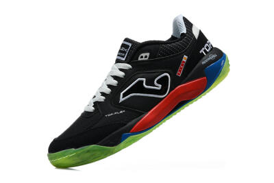 Joma Top Flex IC Indoor & Futsal Soccer Shoes - Black/Black/Neon Green