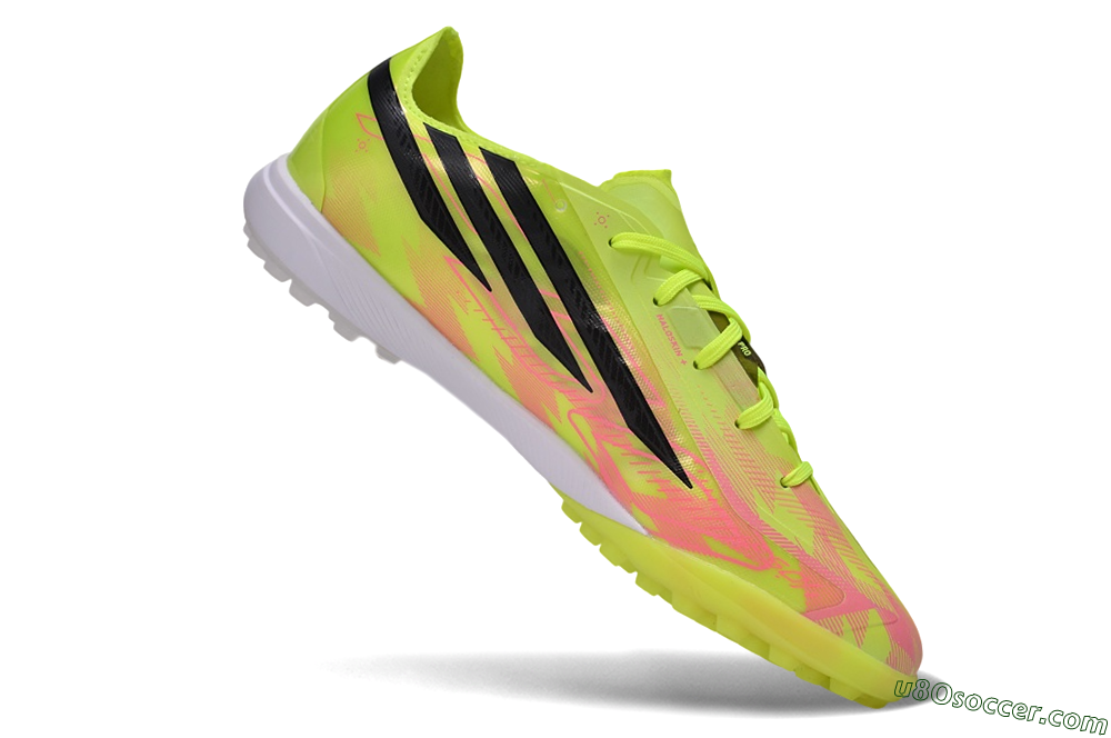 Adidas F50 Hyperfast Elite TF Artificial Turf Soccer Shoes - Yellow/Solar Yellow/Lucid Pink 4