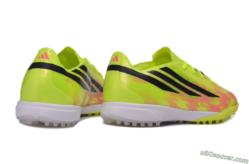 Adidas F50 Hyperfast Elite TF Artificial Turf Soccer Shoes - Yellow/Solar Yellow/Lucid Pink 6
