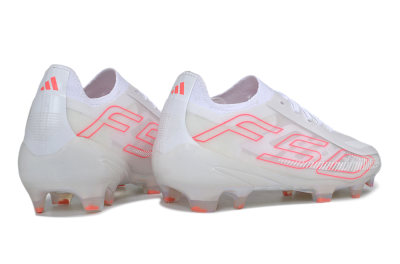 Adidas F50 Hyperfast Elite FG Firm Ground Soccer Cleats - White/Crystal White/Solar Red