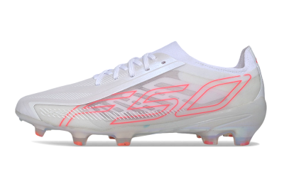 Adidas F50 Hyperfast Elite FG Firm Ground Soccer Cleats - White/Crystal White/Solar Red