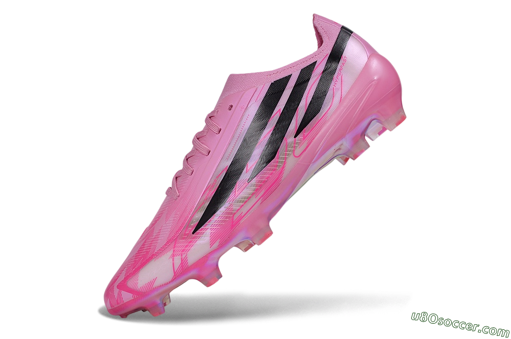 Adidas F50 Hyperfast Elite FG Firm Ground Soccer Cleats - Pink/Lucid Pink/Black 5