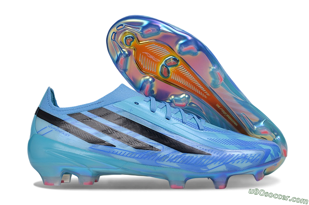 Adidas F50 Hyperfast Elite FG Firm Ground Soccer Cleats - Blue/Lucid Blue/Black 1