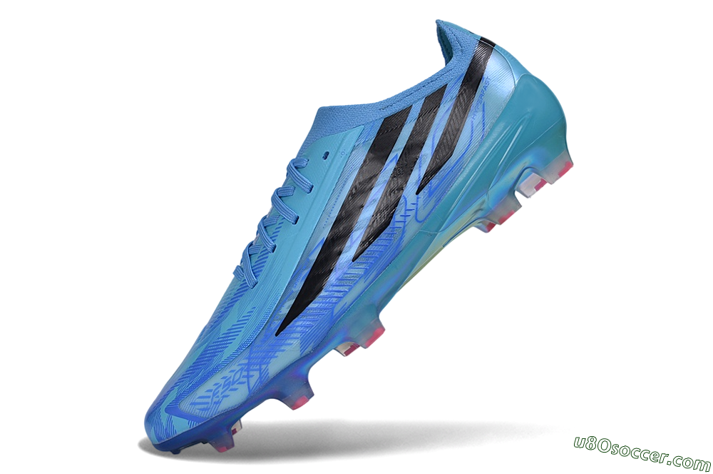 Adidas F50 Hyperfast Elite FG Firm Ground Soccer Cleats - Blue/Lucid Blue/Black 5