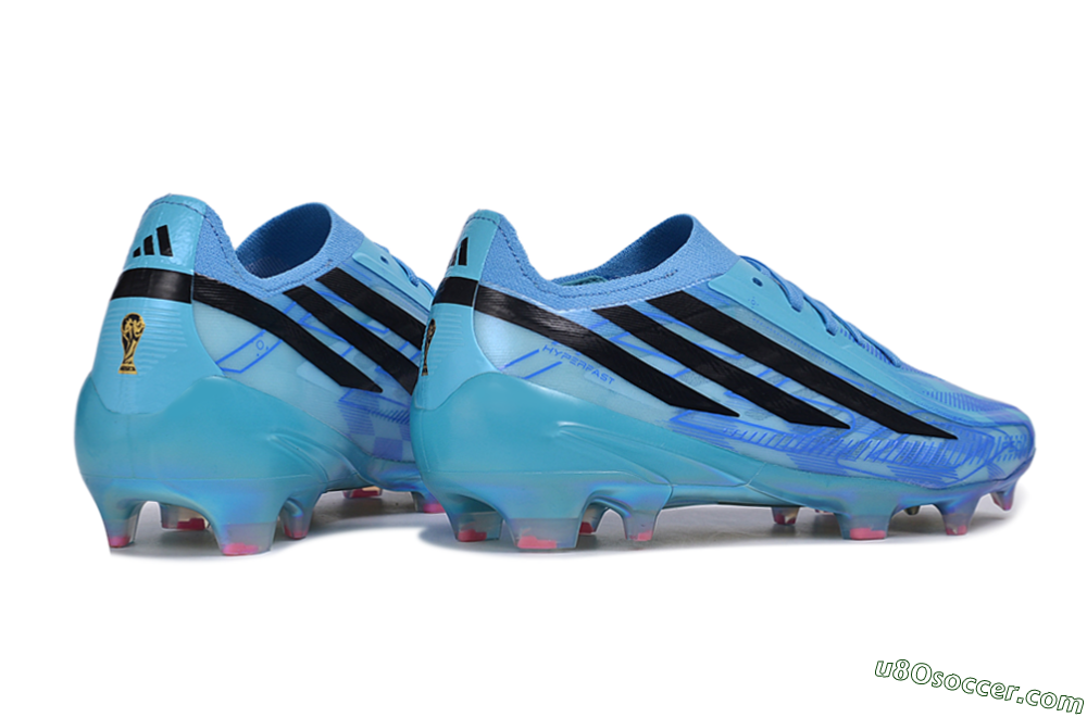 Adidas F50 Hyperfast Elite FG Firm Ground Soccer Cleats - Blue/Lucid Blue/Black 6