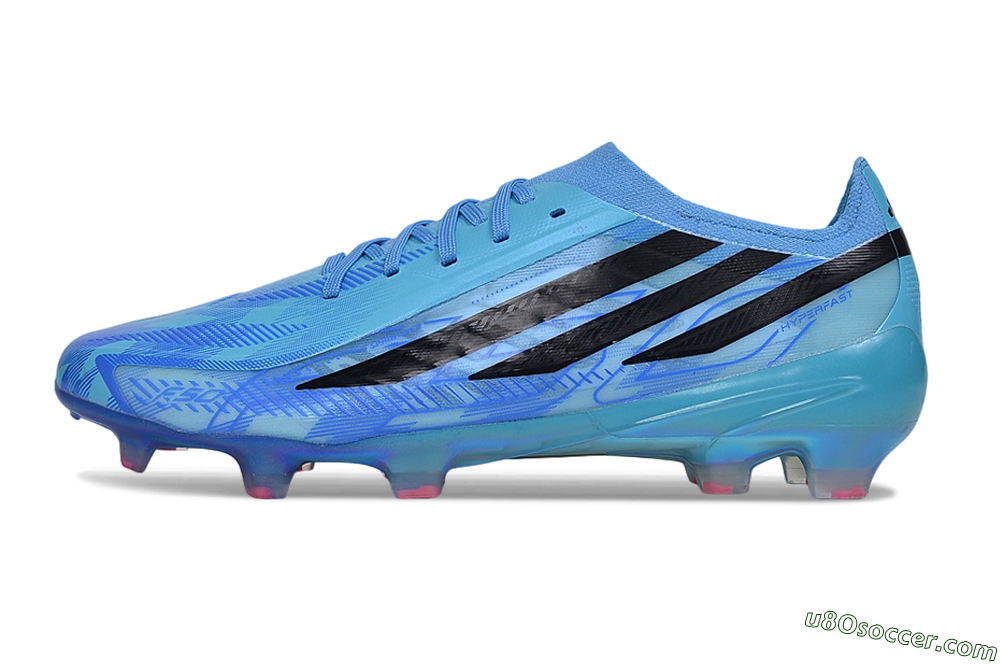 Adidas F50 Hyperfast Elite FG Firm Ground Soccer Cleats - Blue/Lucid Blue/Black 2
