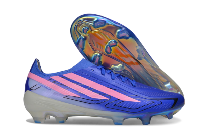 Adidas F50 Hyperfast Elite FG Firm Ground Soccer Cleats - Blue/Lucid Blue/Aurora Pink