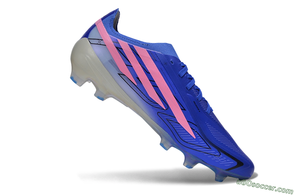 Adidas F50 Hyperfast Elite FG Firm Ground Soccer Cleats - Blue/Lucid Blue/Aurora Pink 4