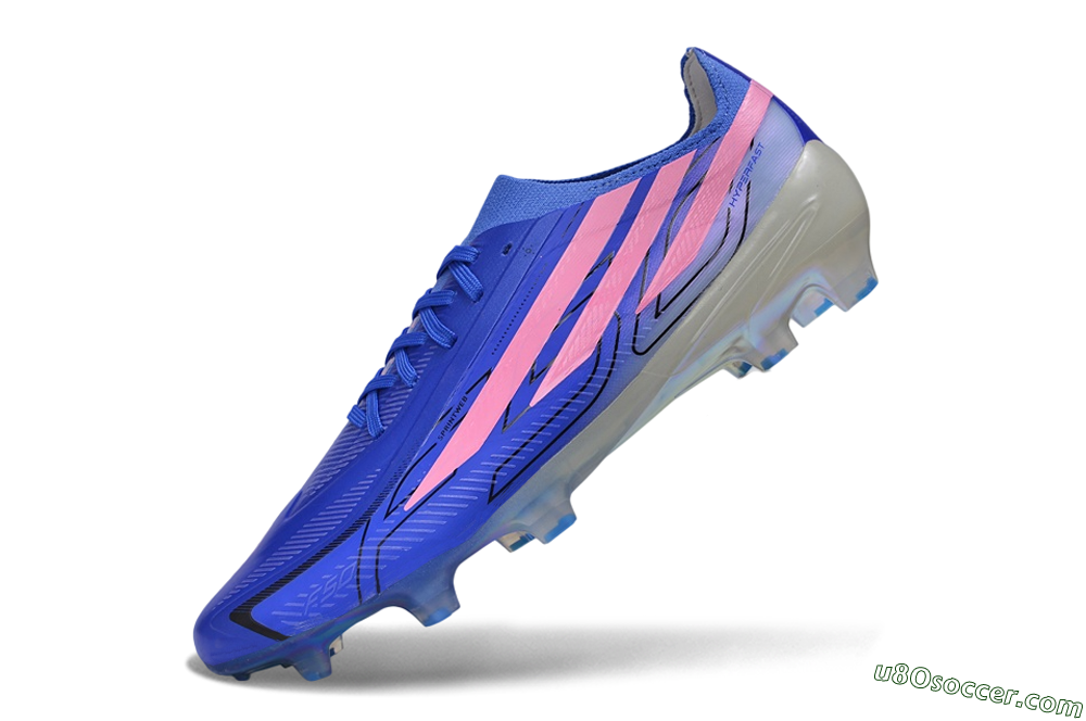 Adidas F50 Hyperfast Elite FG Firm Ground Soccer Cleats - Blue/Lucid Blue/Aurora Pink 5