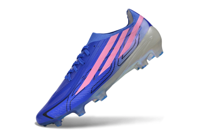 Adidas F50 Hyperfast Elite FG Firm Ground Soccer Cleats - Blue/Lucid Blue/Aurora Pink