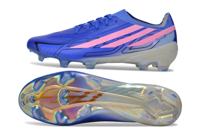 Adidas F50 Hyperfast Elite FG Firm Ground Soccer Cleats - Blue/Lucid Blue/Aurora Pink