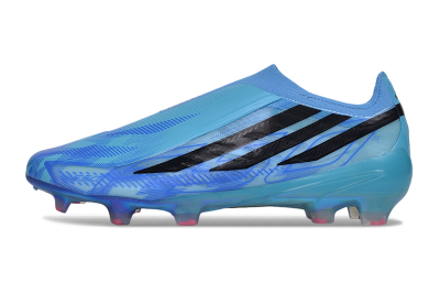 Adidas F50 Hyperfast Elite Laceless FG Firm Ground Soccer Cleats - Blue/Lucid Blue/Black