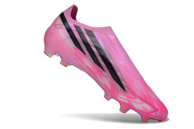 Adidas F50 Hyperfast Elite Laceless FG Firm Ground Soccer Cleats - Pink/Lucid Pink/Core Black