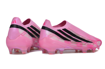 Adidas F50 Hyperfast Elite Laceless FG Firm Ground Soccer Cleats - Pink/Lucid Pink/Core Black