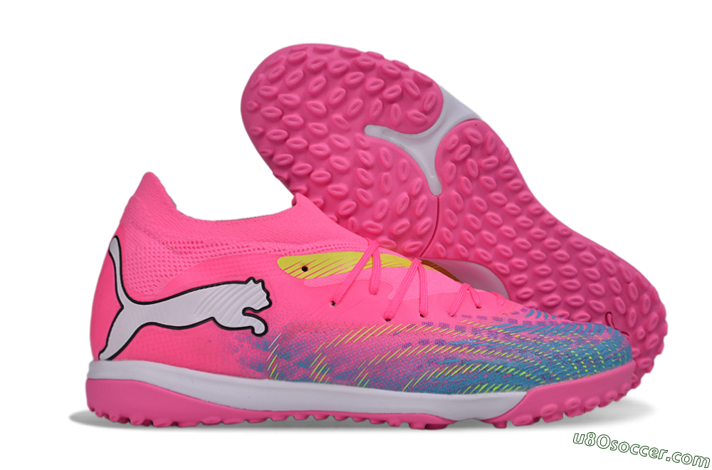 Puma Future 9 Ultimate TF Artificial Turf Soccer Shoes - Pink/Electric Pink/Fizzy Light 1