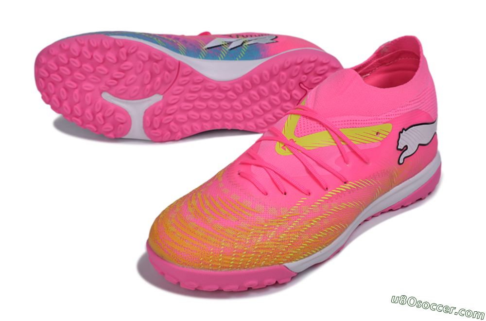Puma Future 9 Ultimate TF Artificial Turf Soccer Shoes - Pink/Electric Pink/Fizzy Light 3