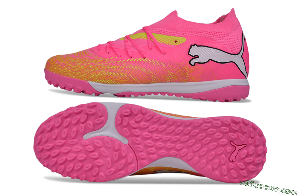 Puma Future 9 Ultimate TF Artificial Turf Soccer Shoes - Pink/Electric Pink/Fizzy Light 0